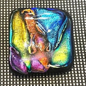 Colorful Dichroic Glass Brooch!